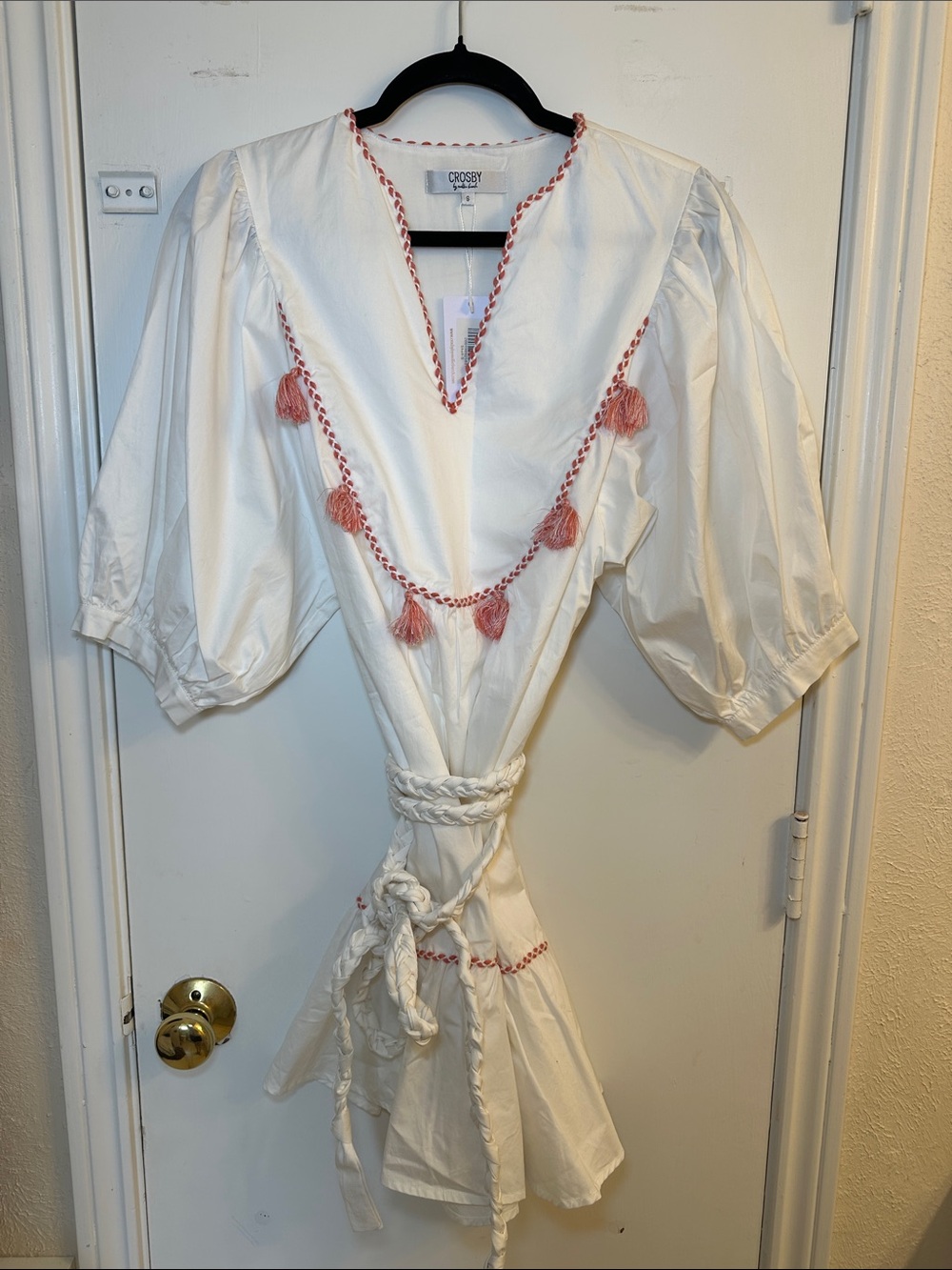 Crosby by Mollie Burch Mia White Cotton Mini Dress
